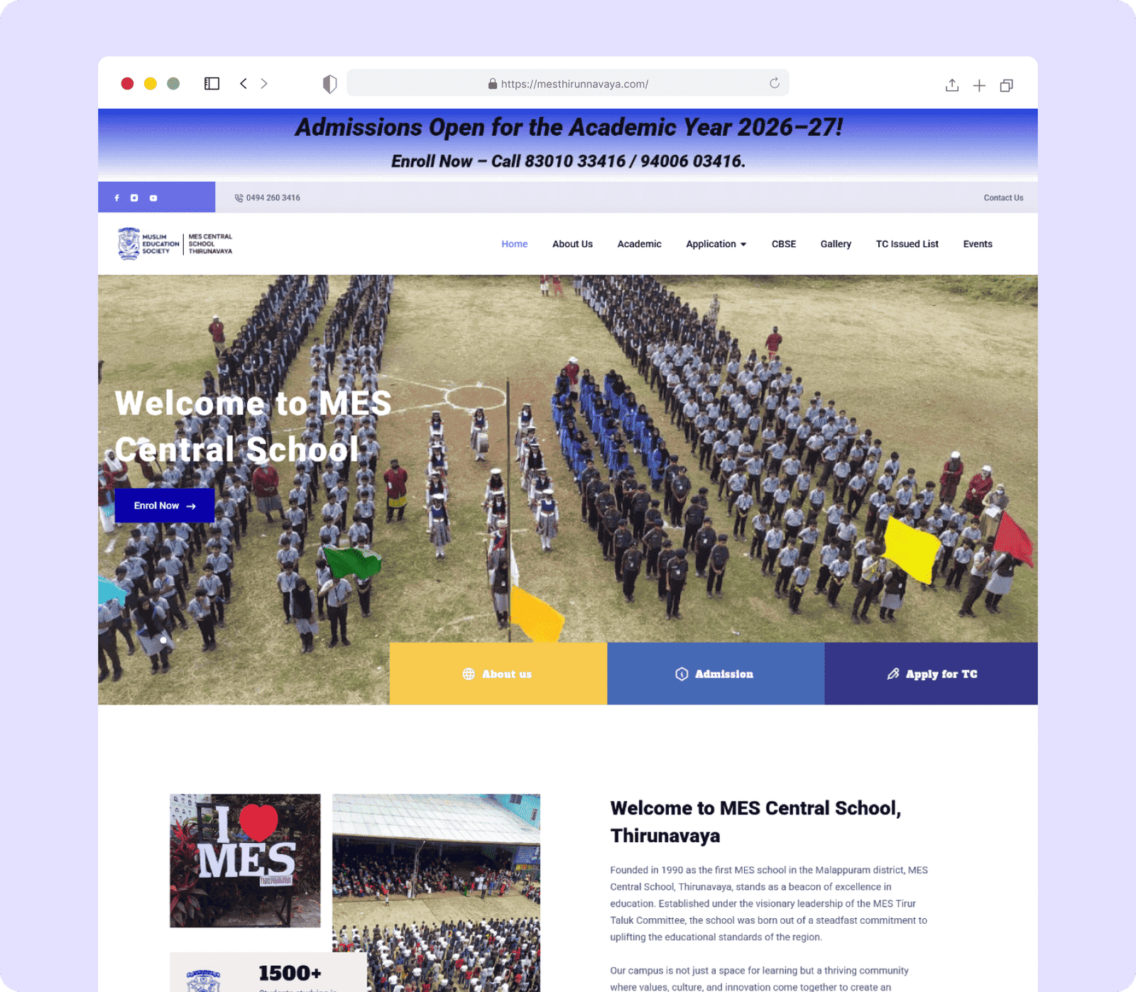 Educational institution in Malappuram