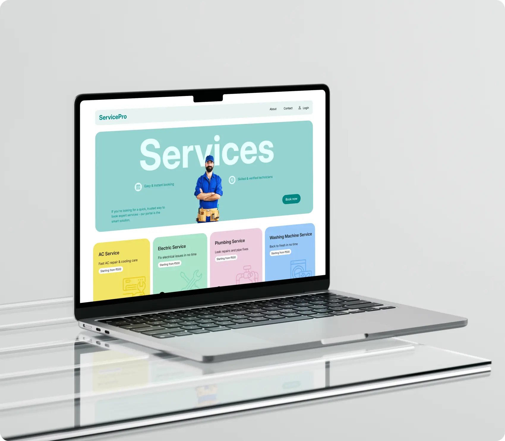 Service management website